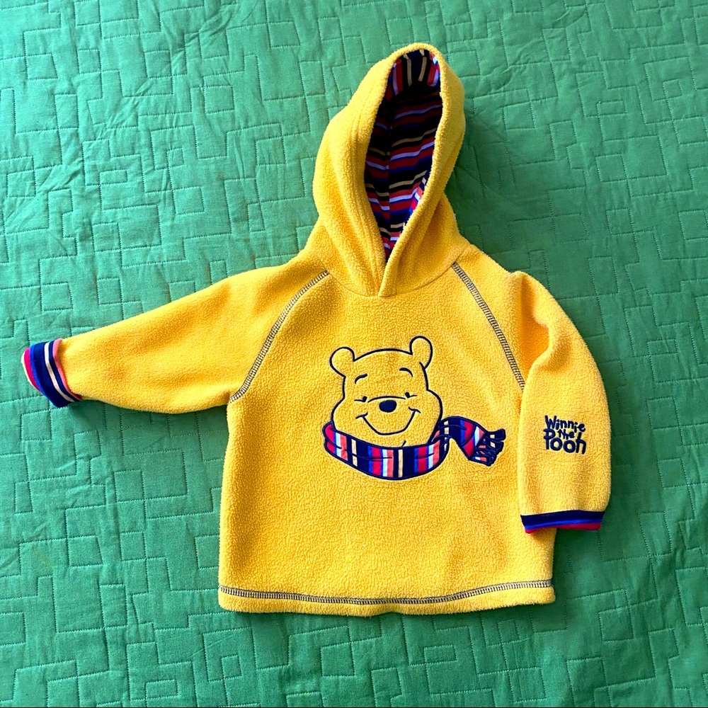 KIDS Disney Winnie the Pooh Fleece Hoodie Size 18M